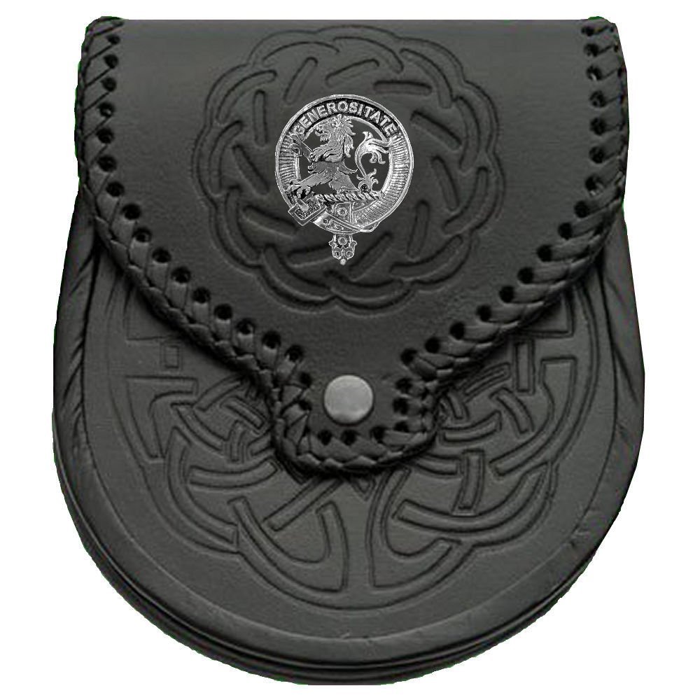 Nicholson Scottish Clan Crest Badge Sporran - Authentic Lion Design for Traditional Highland Dress & Scottish Events