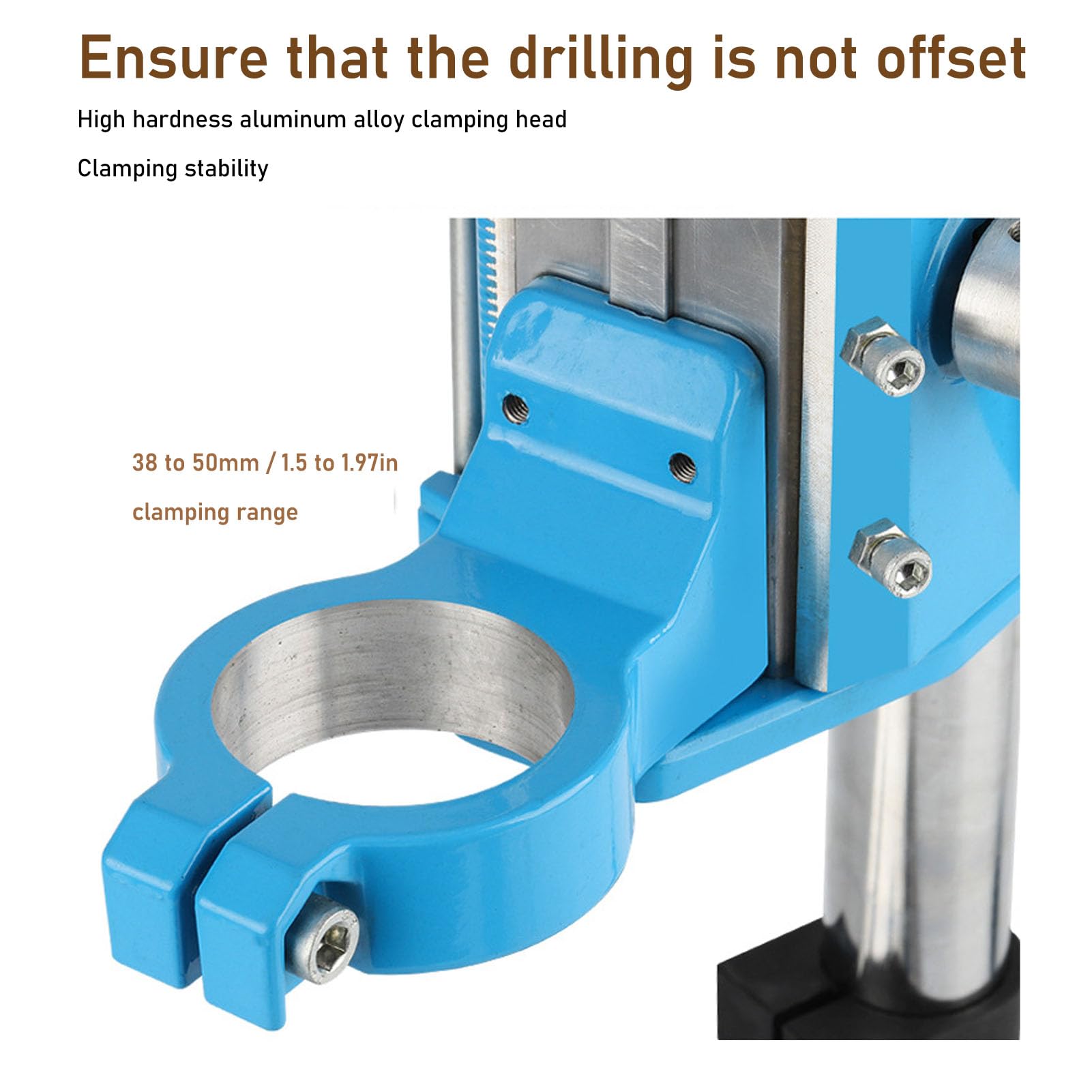 Heavy Duty Electric Drill Stand - Adjustable Floor Drill Press Table with Rotatable Base & Clamp for Precision Drilling | Perfect for Woodworking, Metalworking & DIY Repair Projects