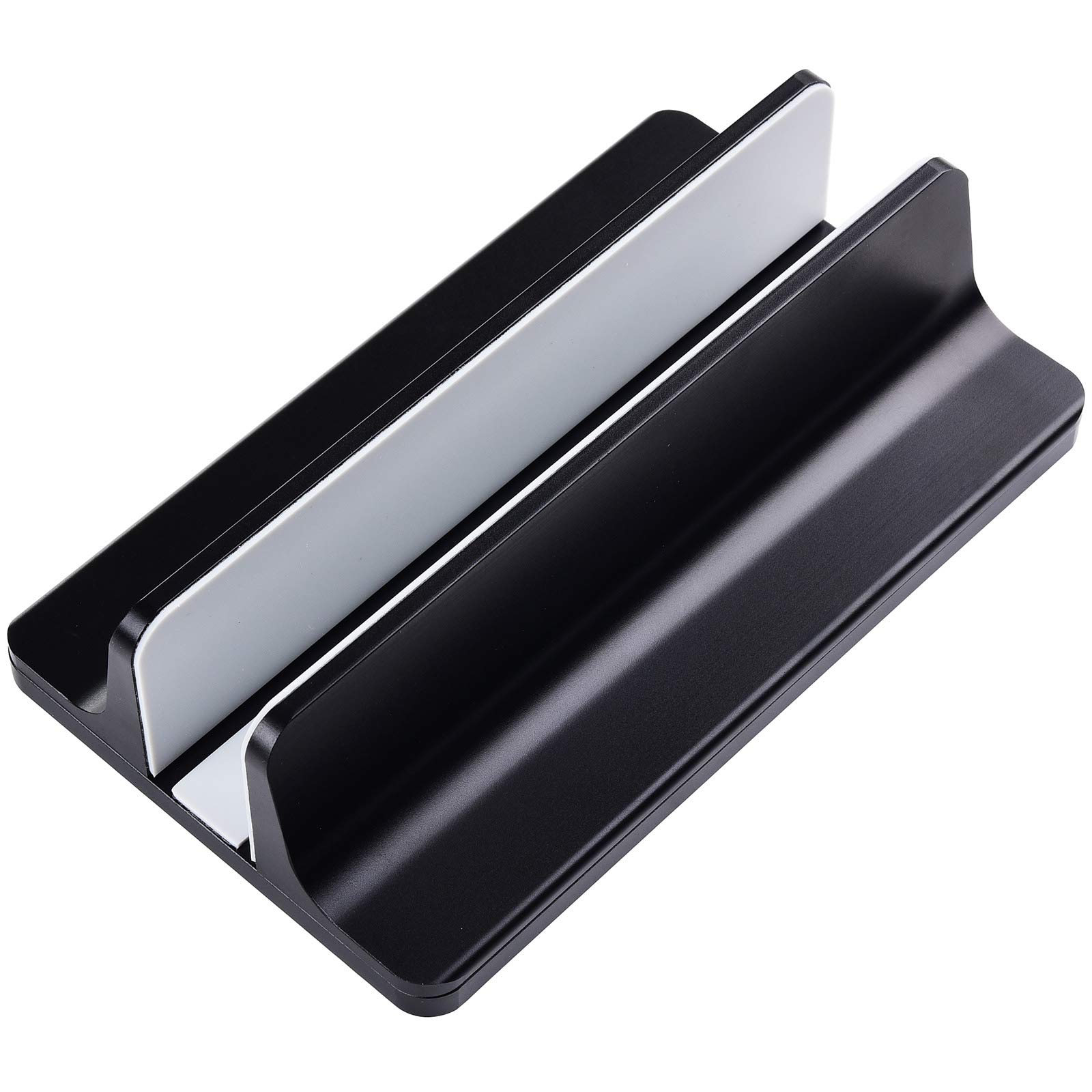 Lvyinyin Adjustable Aluminum Laptop Stand - Vertical Desktop Holder for Notebook & Gaming Laptops (Black) | Ergonomic Workspace Organizer for Home Office & Gaming Setup