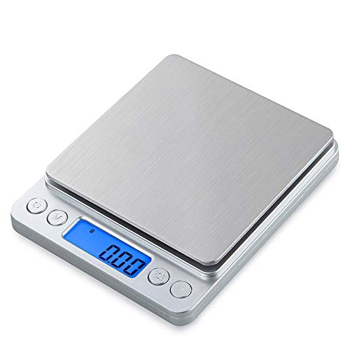 GULRUH Digital Kitchen Scale 3kg/0.1g Precision, Stainless Steel Food Scale for Baking, Cooking & Portion Control | Compact Electronic Measuring Tool for Home & Professional Kitchens