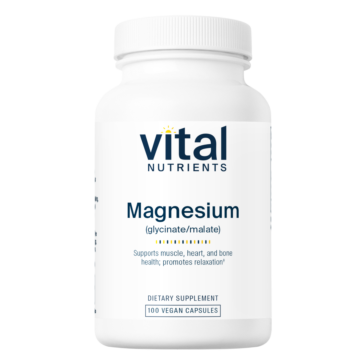Vital Nutrients Magnesium Glycinate Malate 120mg Supplement - Supports Muscle Relaxation, Sleep & Stress Relief for Active Lifestyles