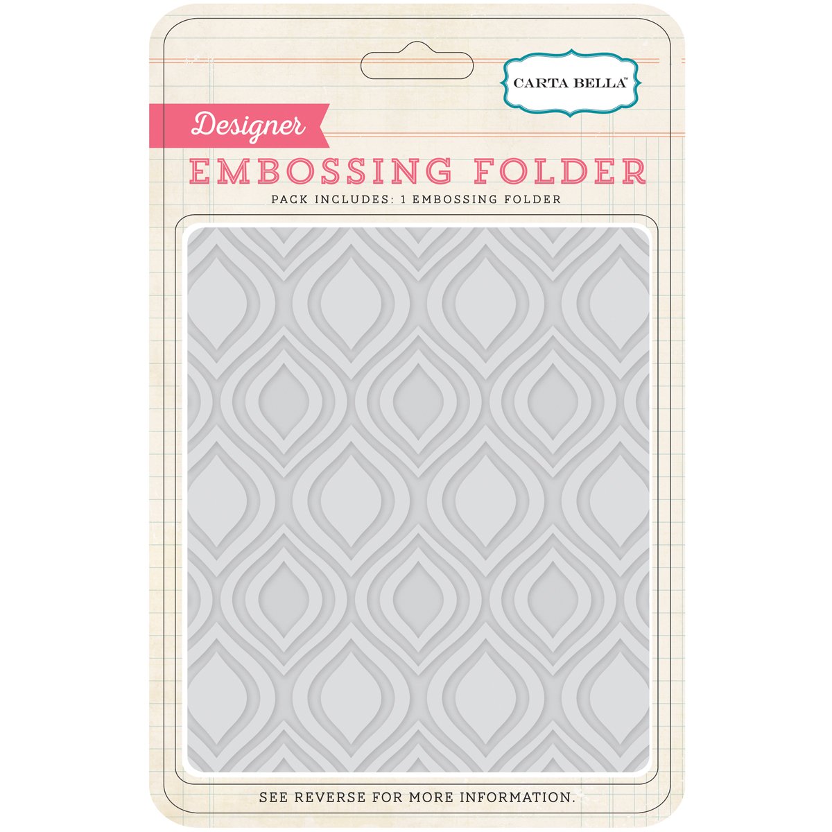 Carta Bella Paper Company Ogee Embossing Folders - 12 Pack for Card Making, Scrapbooking & DIY Crafts - Perfect for Wedding Invitations, Greeting Cards & Paper Projects