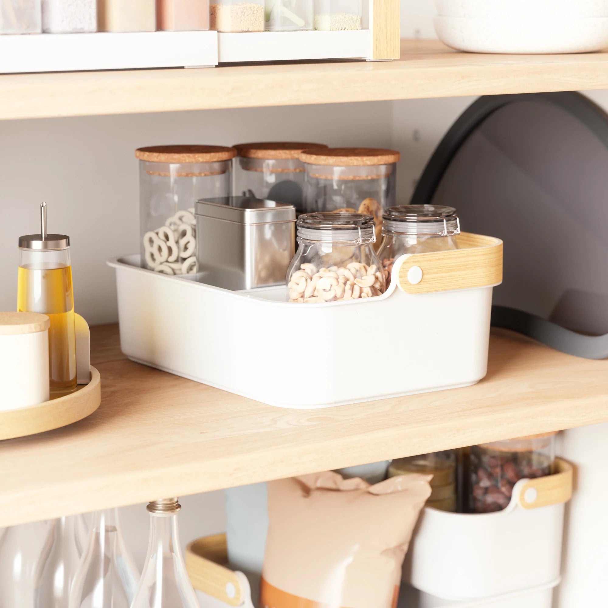 Bellwood Stackable Storage Bins - Organize Closet, Pantry & Office - Durable Plastic Bins in Multiple Sizes (Small, Medium, Large) - Perfect for Home Organization & Decluttering