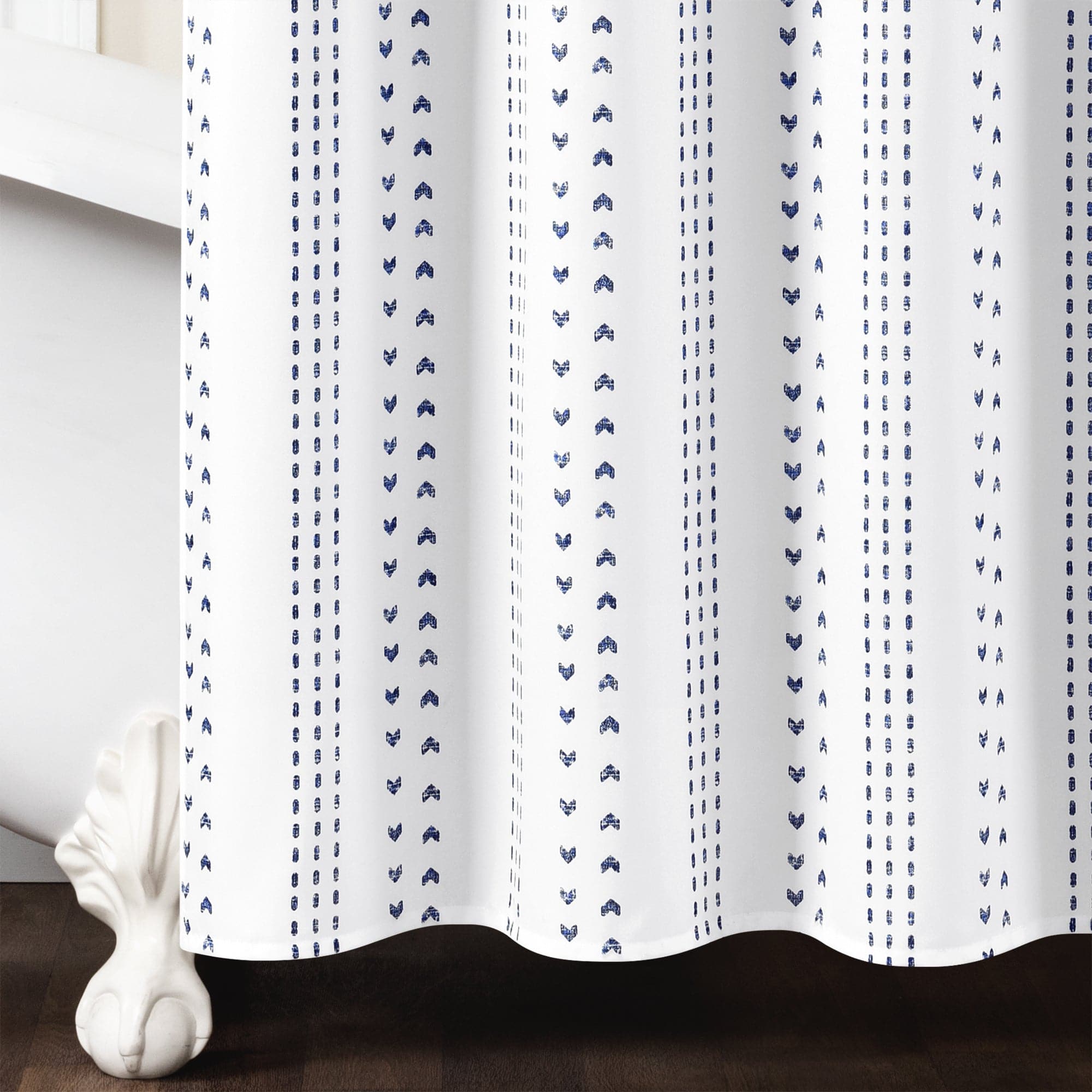 Stylish Hygge Stripe Shower Curtain - Waterproof Bathroom Decor for Cozy Scandinavian Style - Perfect for Small Bathrooms & Spa-Like Retreats