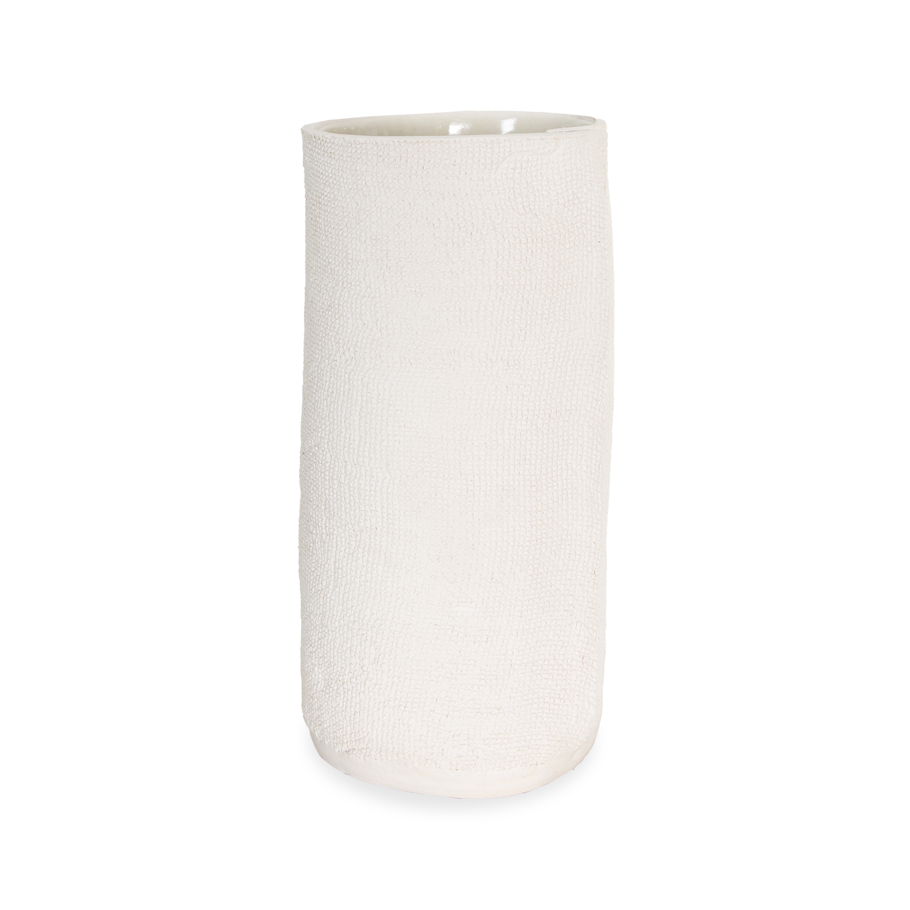 Natural Burlap Cylinder Vase - Rustic Farmhouse Home Decor for Weddings, Centerpieces & DIY Floral Arrangements