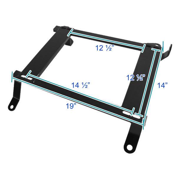 2003-2009 Nissan 350Z Racing Seat Mounting Brackets - Heavy Duty Steel Seat Bracket Kit (2-Piece Set) - Perfect for Track Racing & Performance Upgrades