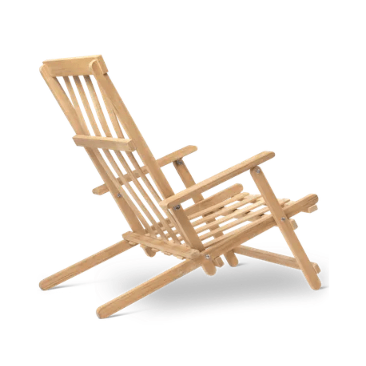 Premium B&M Deck Chair - Folding Outdoor Lounge Chair for Patio, Poolside & Beach - Comfortable & Portable Sunbathing Chair for Relaxing in Backyard, Garden or Vacation