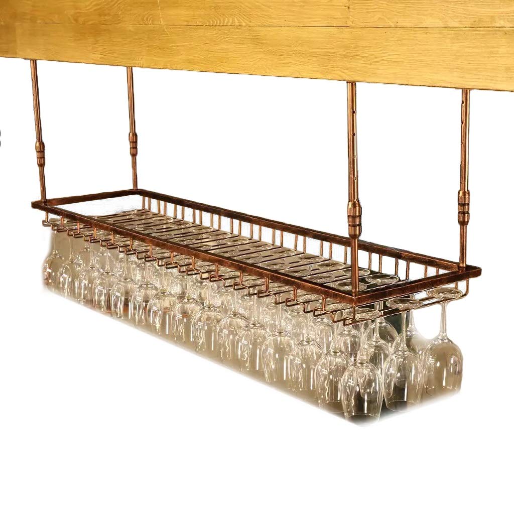 Premium Brass Wine Glass Rack Hanger - Wall Mounted Suspension Holder for Wine Glasses & Goblets (12x35cm) - Perfect for Kitchen, Bar, or Dining Room Storage & Display