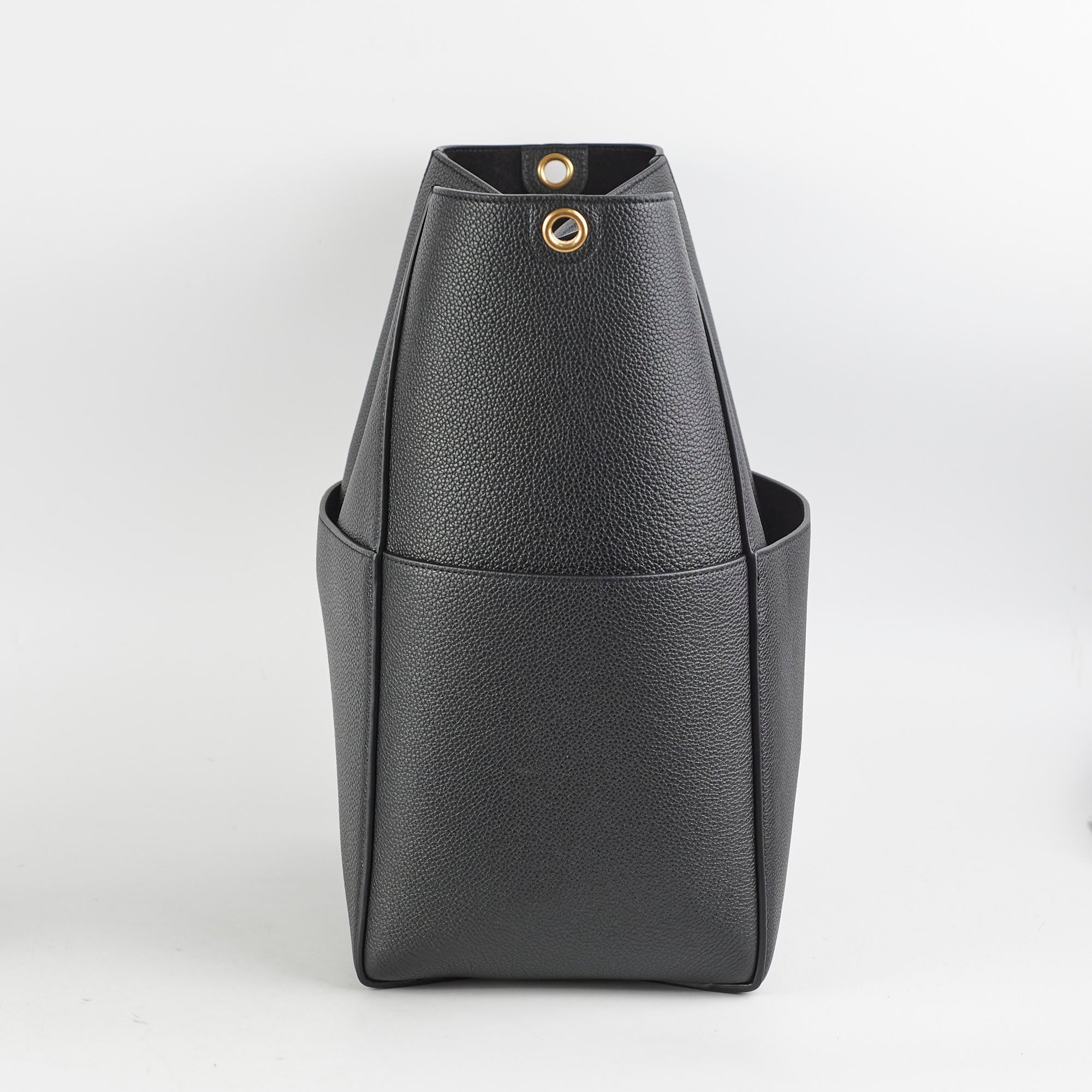 Celine Seau Sangle Tote Bag in Black | Premium Leather Handbag for Women | Perfect for Work, Travel & Everyday Use
