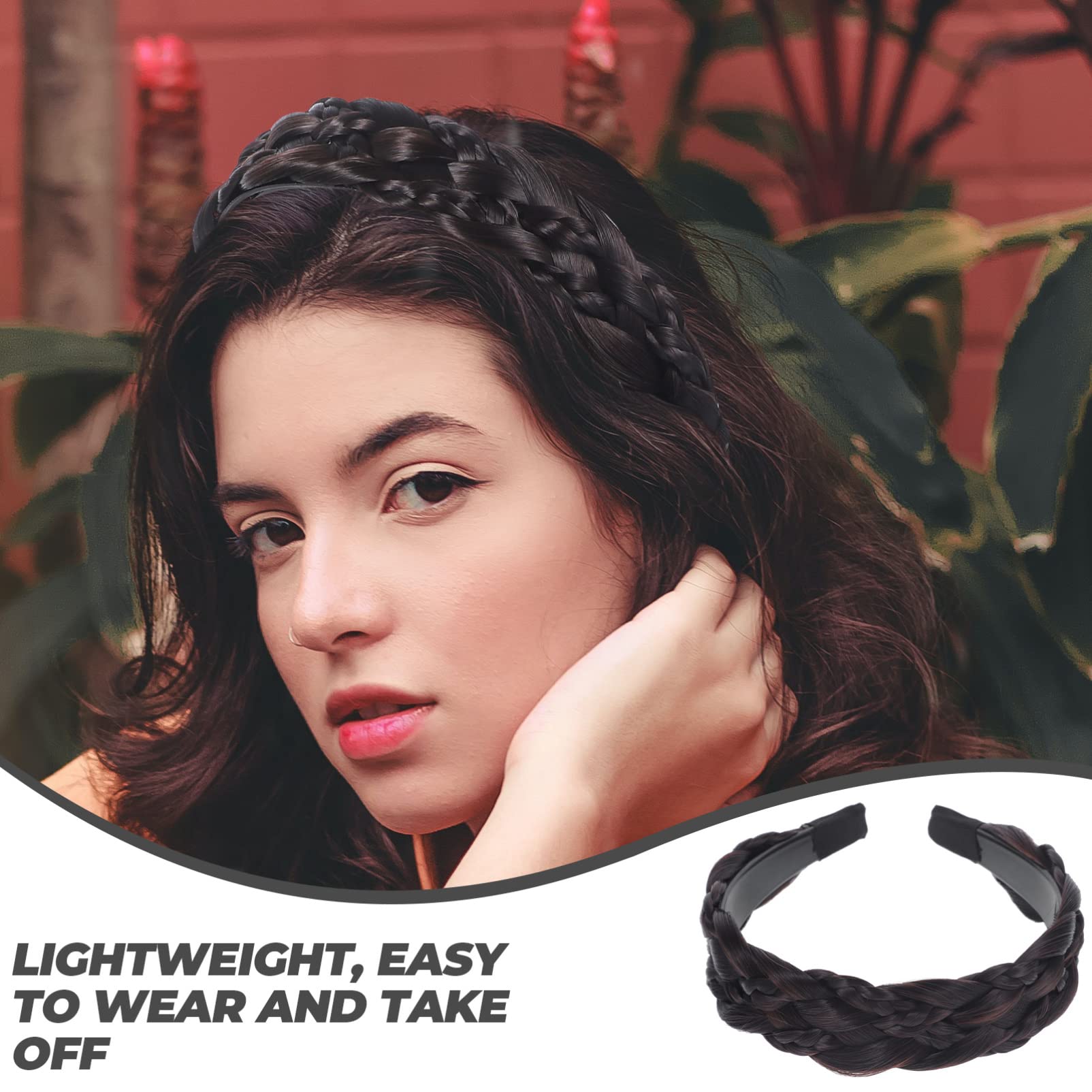 Beaupretty Braided Hair Band for Women & Girls - Non-Padded Plaited Headband with Teeth for Secure Hold | Perfect for Workouts, Yoga, and Everyday Styling