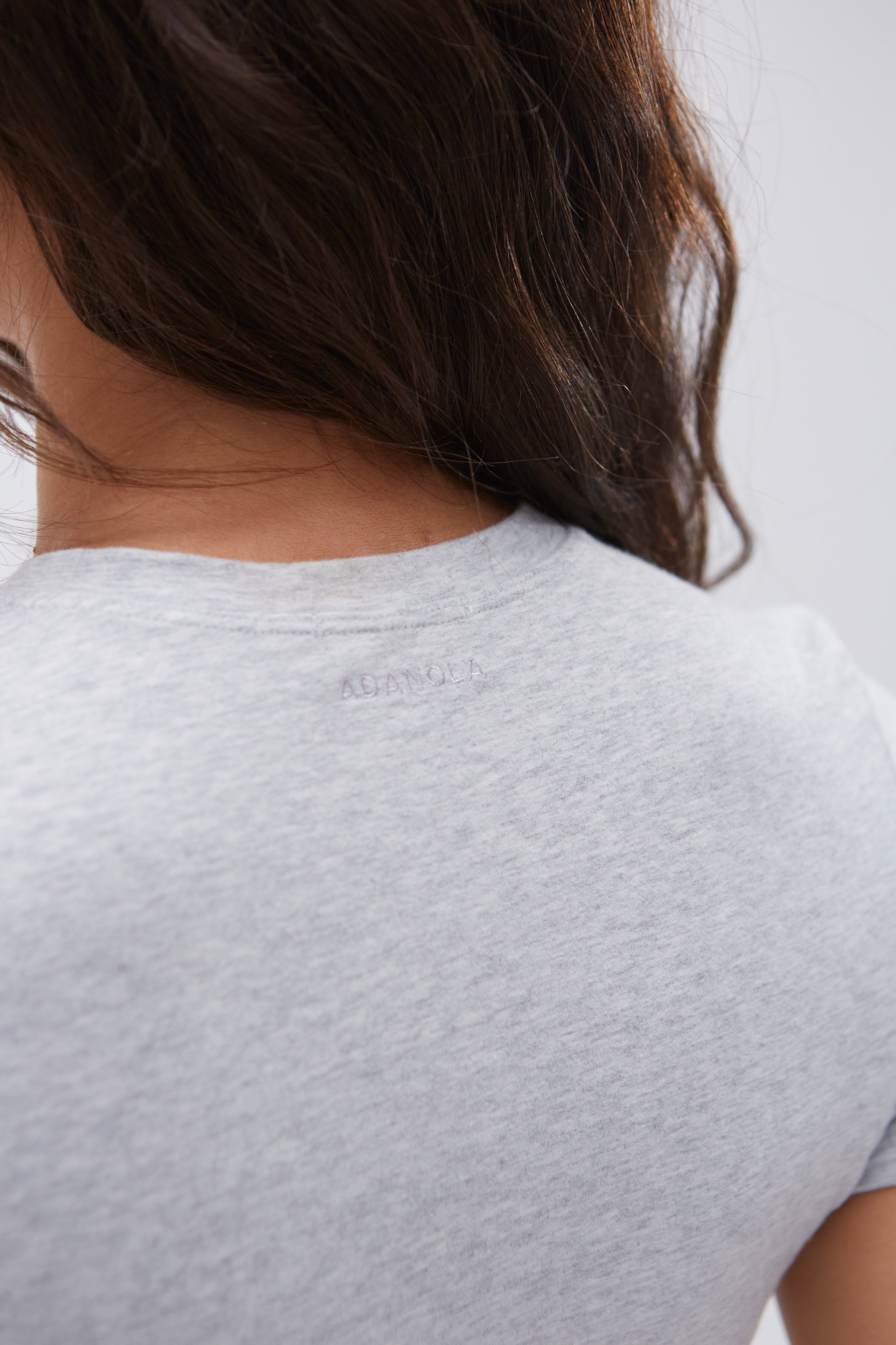Soft Cotton Short Sleeve T-Shirt for Women - Breathable Grey Melange Top - Perfect for Casual Wear, Summer Outfits & Layering
