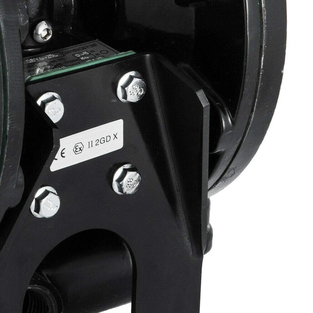35GPM Air-Operated Double Diaphragm Pump - QBY4-25L Heavy Duty AODD Pump with 1