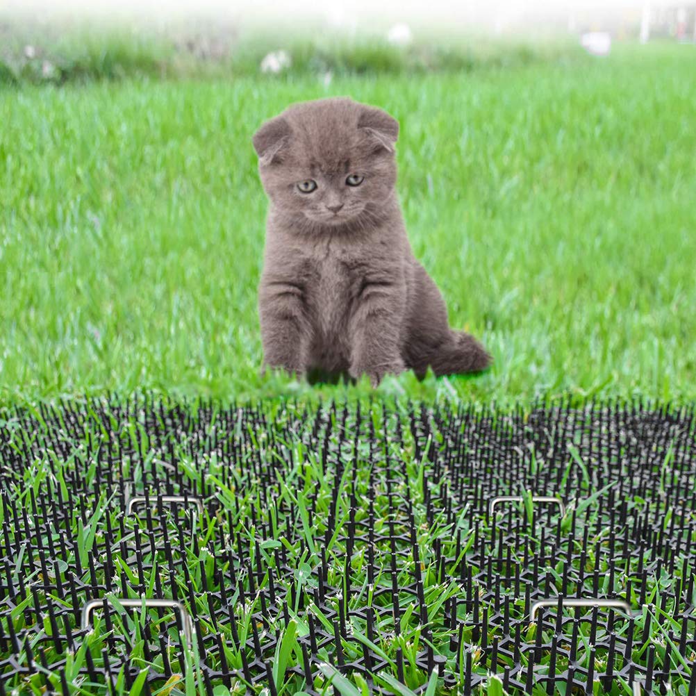 13x49CM Scat Mat for Cats - Anti-Cat Deterrent Mat with Spikes, Pet Training Pad to Keep Cats Off Furniture - Black (Ideal for Sofas, Beds, Counters & Gardens)