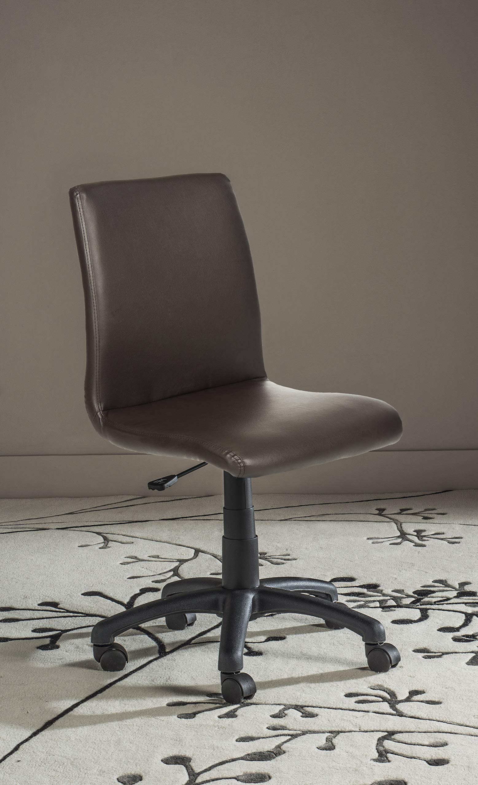 SAFAVIEH Home Collection Hal Brown Desk Chair - Ergonomic Office Chair for Home & Workspace - Perfect for Study, Work, and Gaming
