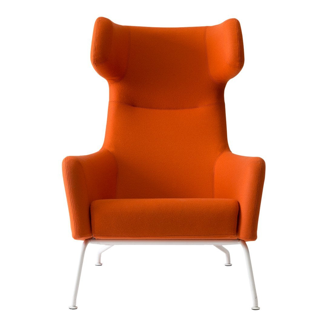 Havana Wing Chair - Mid-Century Modern Accent Armchair for Living Room, Bedroom & Office - Comfortable Upholstered Lounge Chair with High Back Support - Perfect for Reading, Relaxing & Home Decor