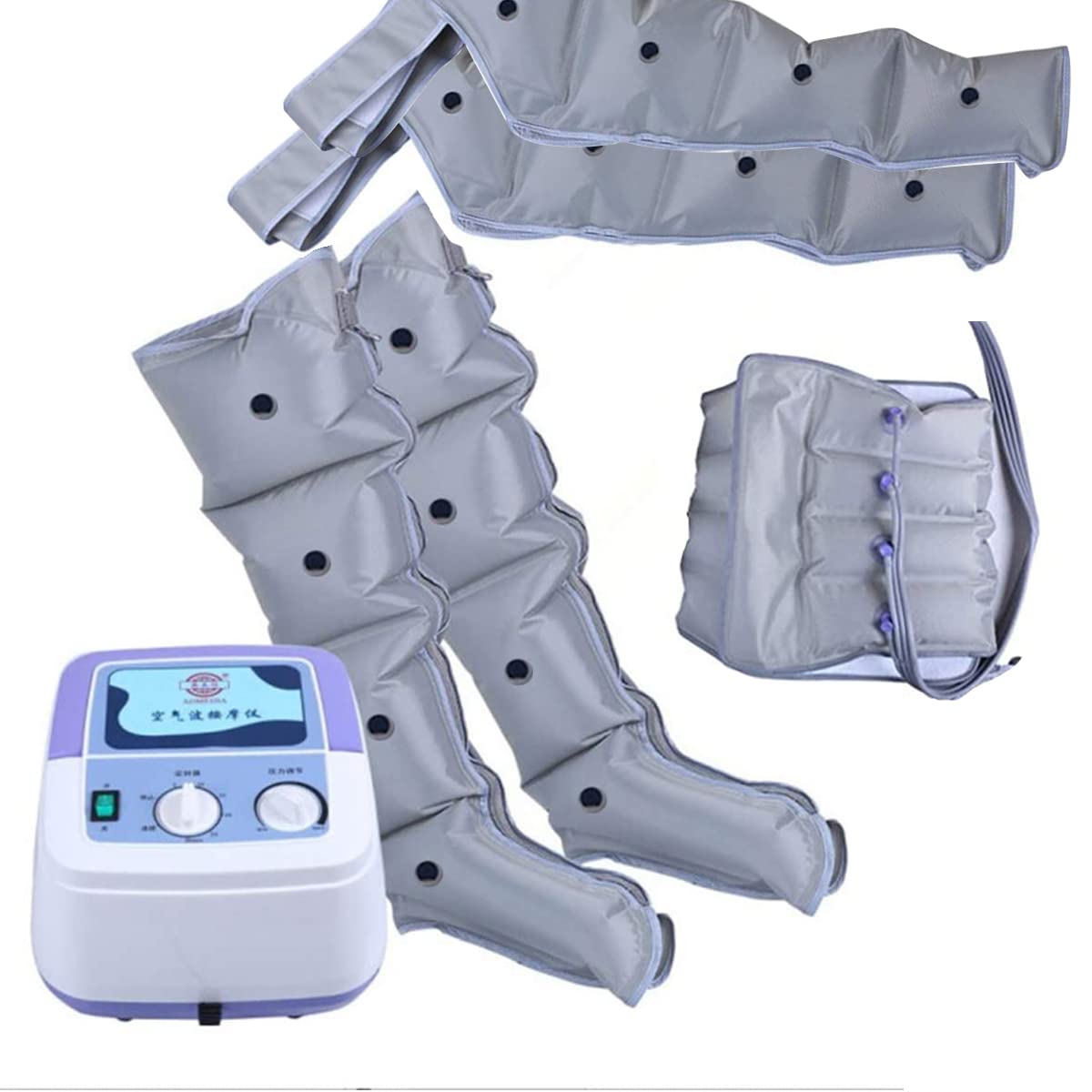 YUXINCAI Electric Air Compression Leg Massager for Foot, Ankle & Calf Pain Relief - Full Body Pressotherapy Massage Machine with Adjustable Wraps - Healthcare, Rehabilitation & Physiotherapy Device for Home/Office Use (Relaxation, Circulation Improvement & Muscle Recovery)