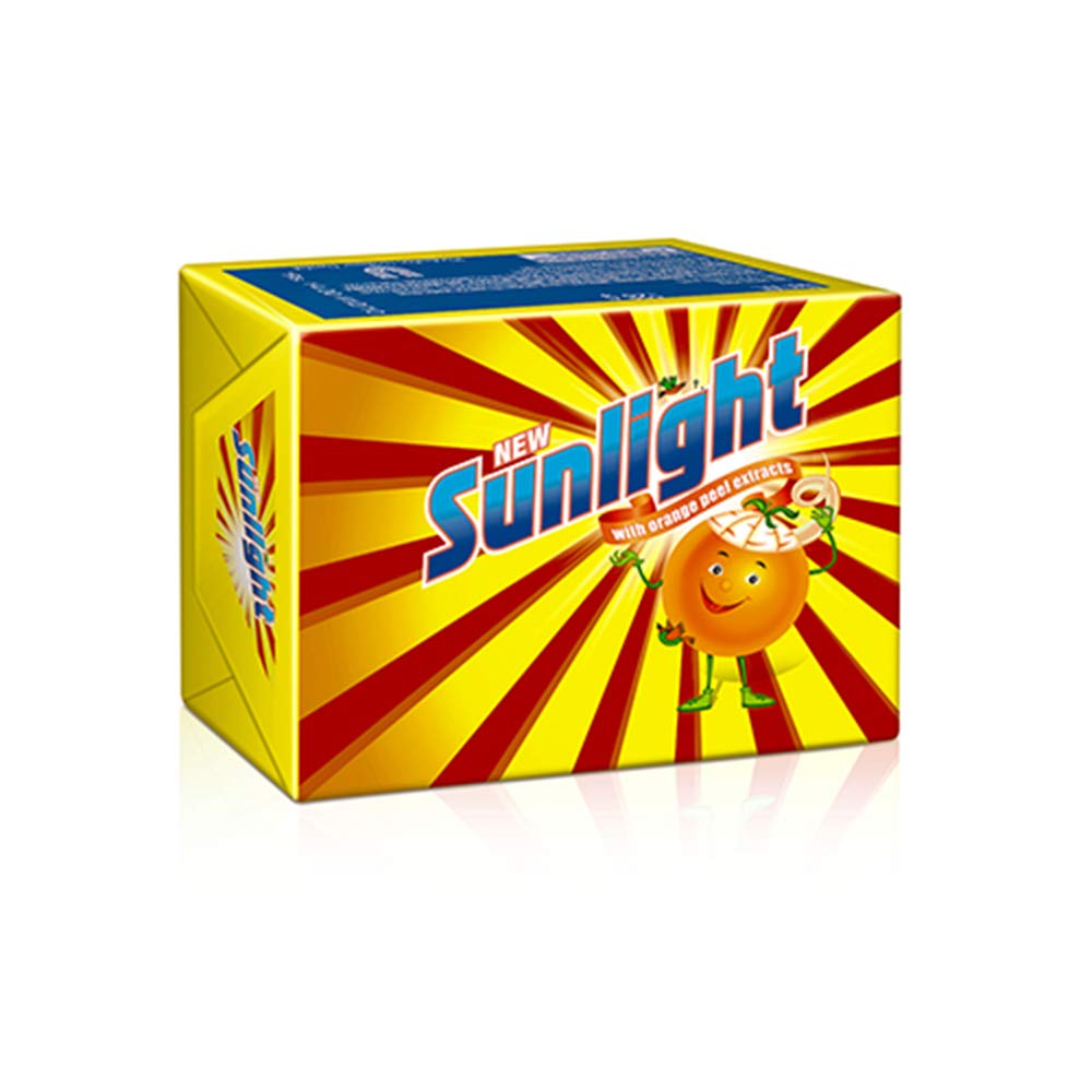Sunlight Laundry Soap Bar (4-Pack, 150g Each) - Gentle Stain Remover for Clothes, Baby & Delicate Fabrics - Perfect for Travel, Camping & Hand Washing