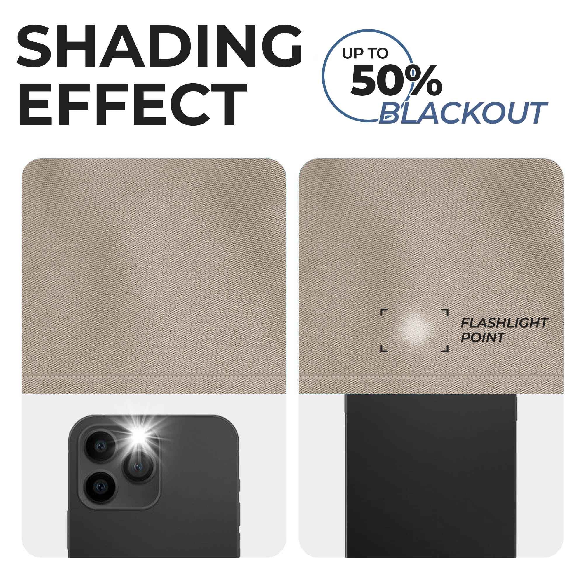 Blackout Curtains for Bedroom - Solid Classic Modern Rod Pocket Curtain Set, Thermal Insulated & Noise Reducing, Perfect for Home, Office, and Nursery (Black)
