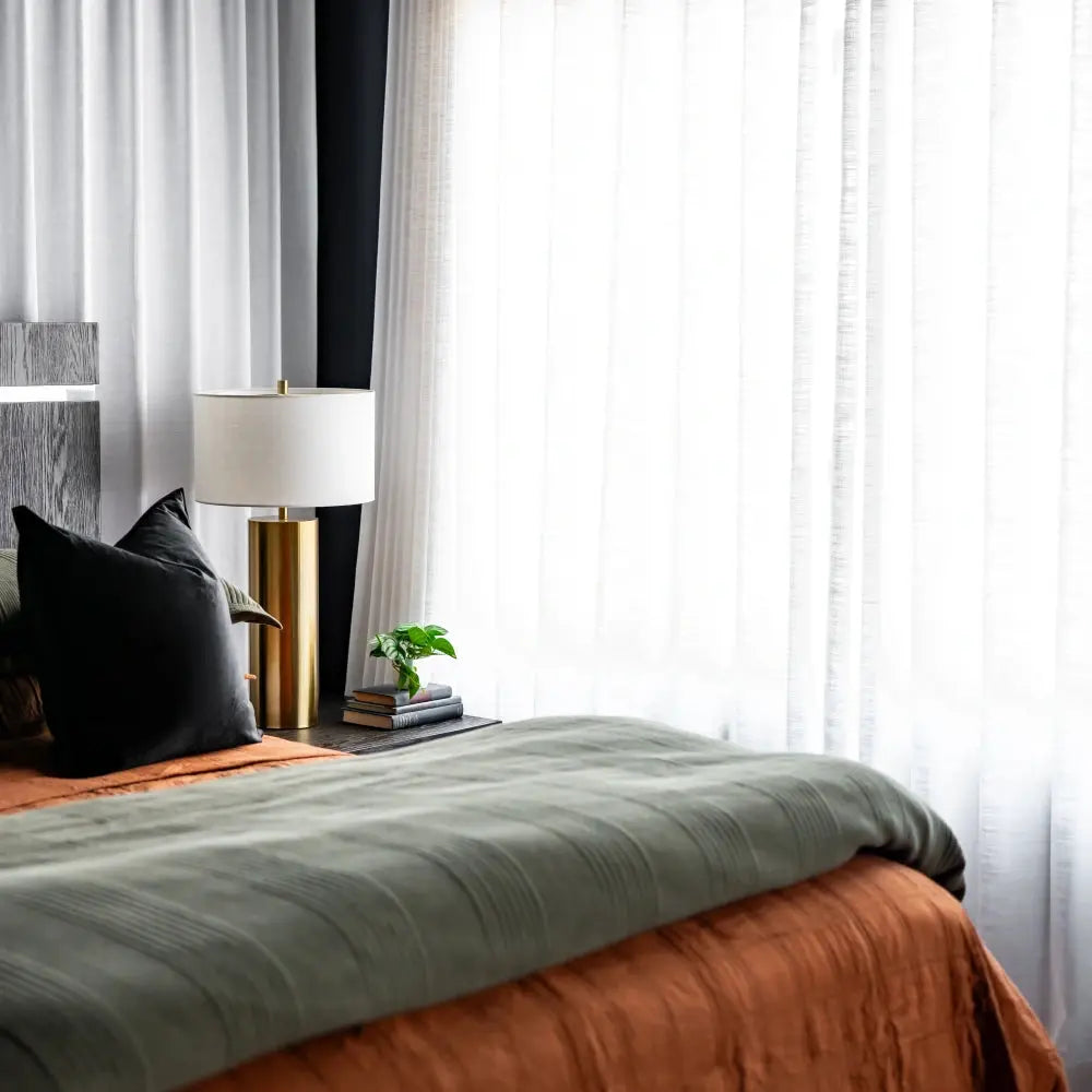 Liz Linen Pinch Pleat Drapes - Unlined Snow White Window Curtains for Living Room & Bedroom Decor