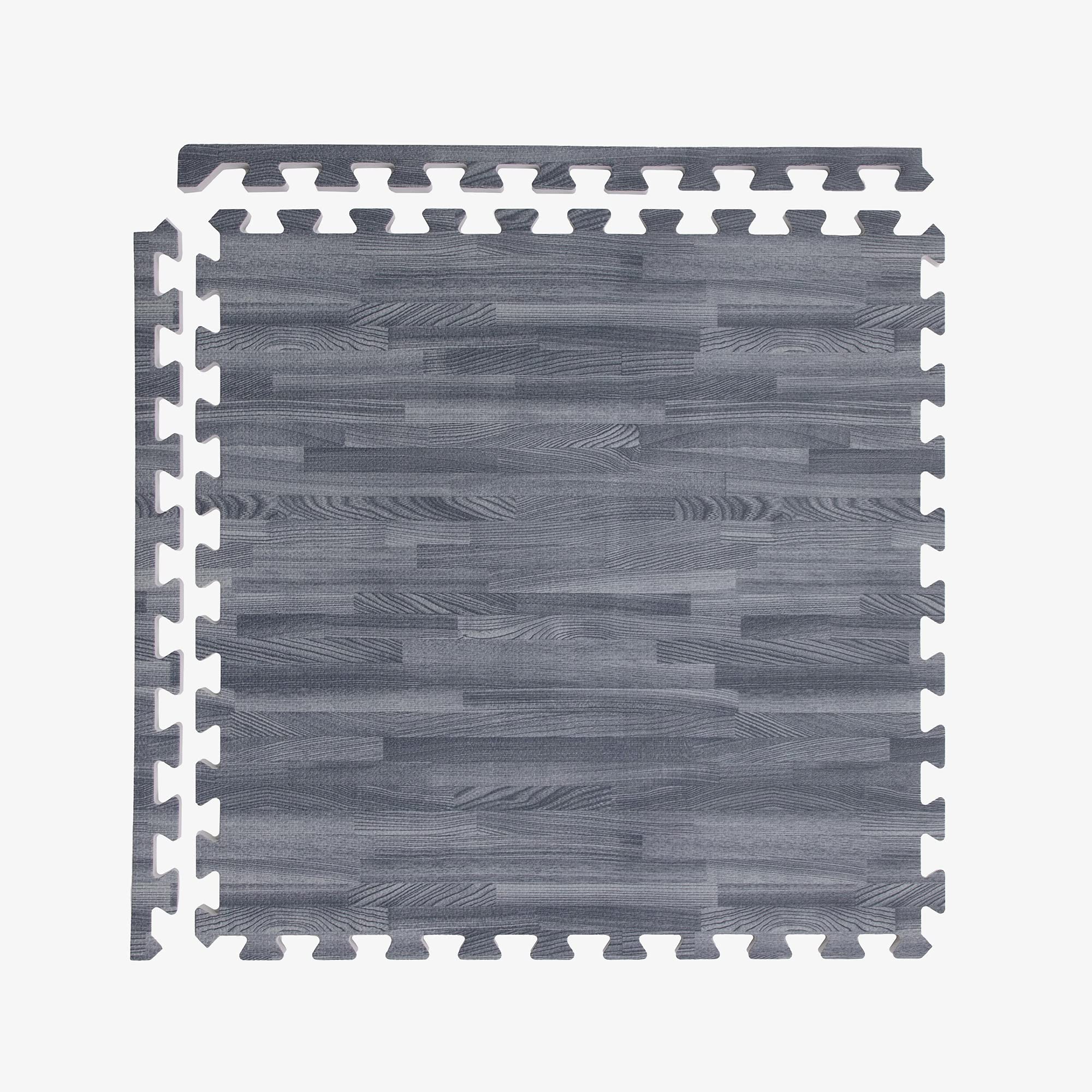 Premium Soft Wood Print Interlocking Foam Flooring Tiles - 3/8