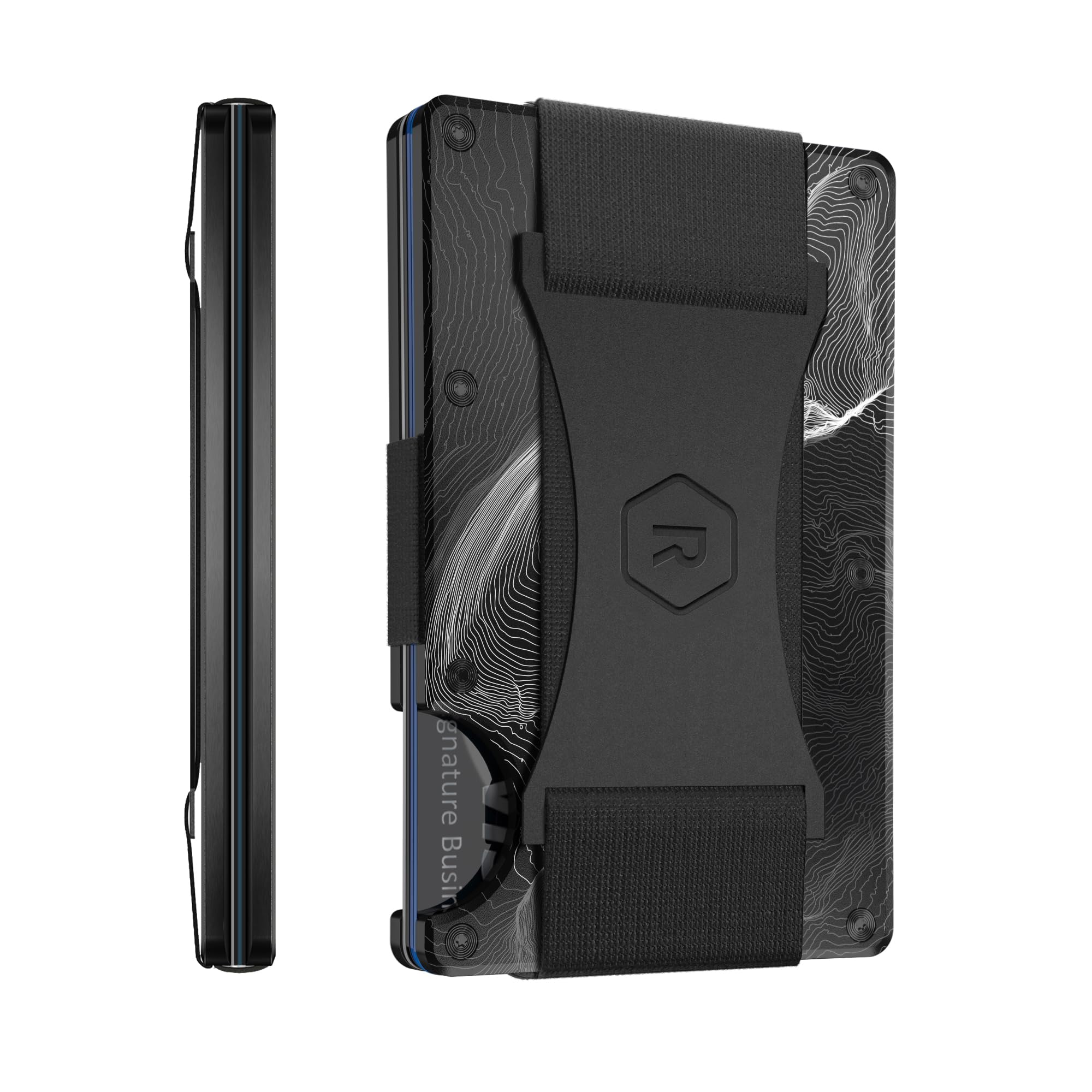 Slim Minimalist RFID Blocking Front Pocket Wallet for Men - Ridge Wallets with Card Holder (Half Dome) | Perfect for Everyday Carry, Travel & Business Use