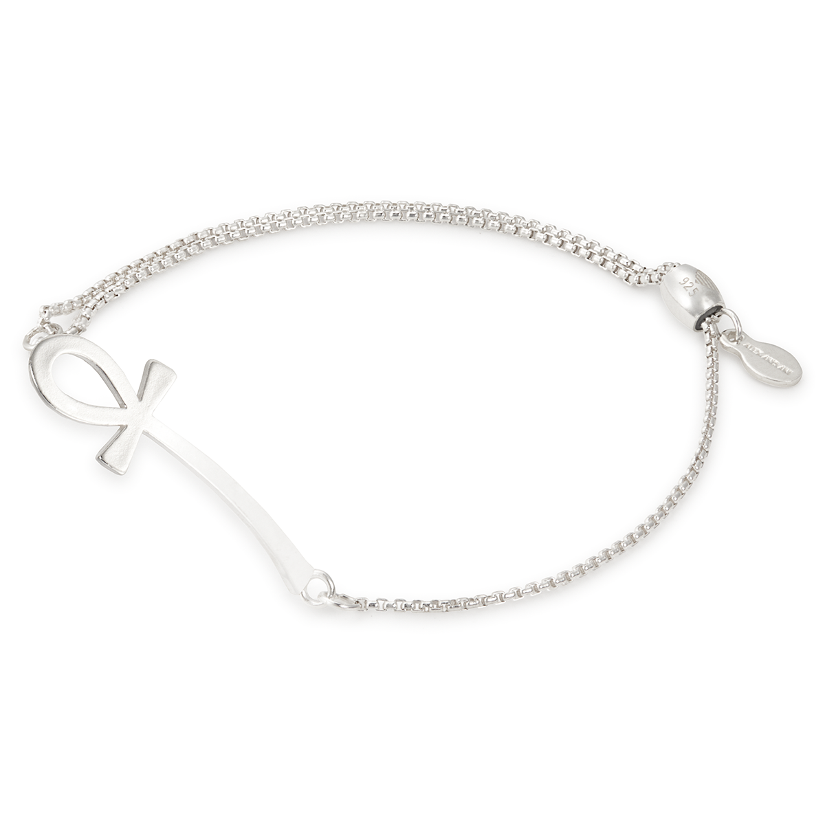 Ankh Pull Chain Bracelet - Egyptian Cross Pendant Jewelry for Women & Men - Perfect for Boho, Hippie & Gothic Fashion Styles