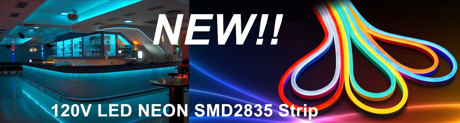 ETL Certified 120V LED Neon Flexible Light Strip - 50ft Warm White Waterproof Rope Lights with Accessories - Perfect for Indoor & Outdoor Decoration, Home, Party, Bar, and Signage Lighting