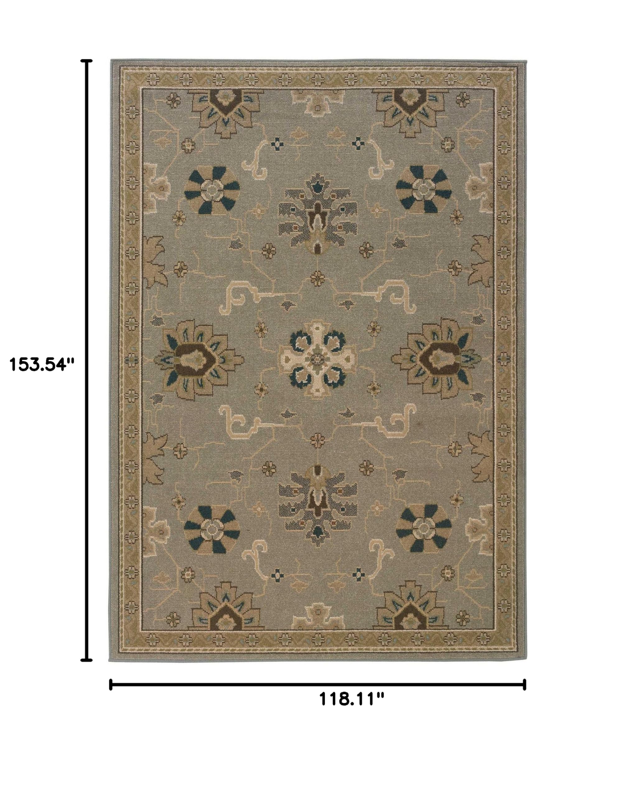 Oriental Weavers Chloe Area Rug 9'10 x 12'10 - Premium Handmade Persian Design Living Room Rug for Home Decor, Bedroom & Office