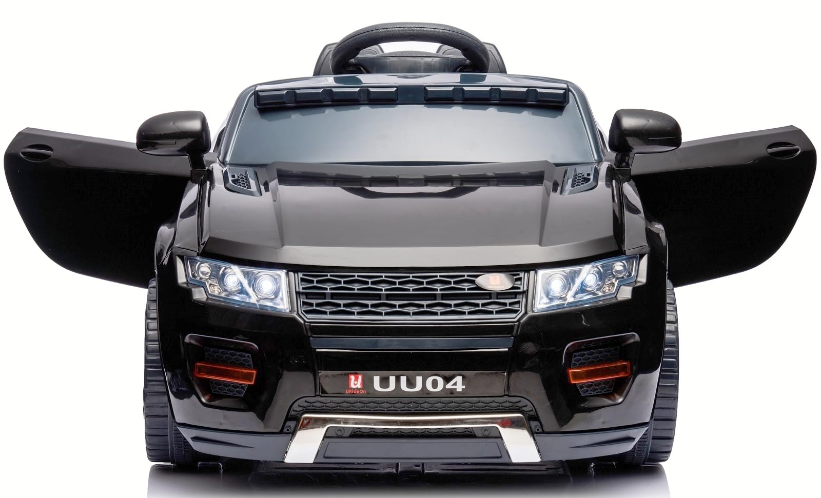 12V Kids Ride On Car - Battery Powered Electric Toy Car with Remote Control & Music - Perfect for Indoor & Outdoor Play (Black)