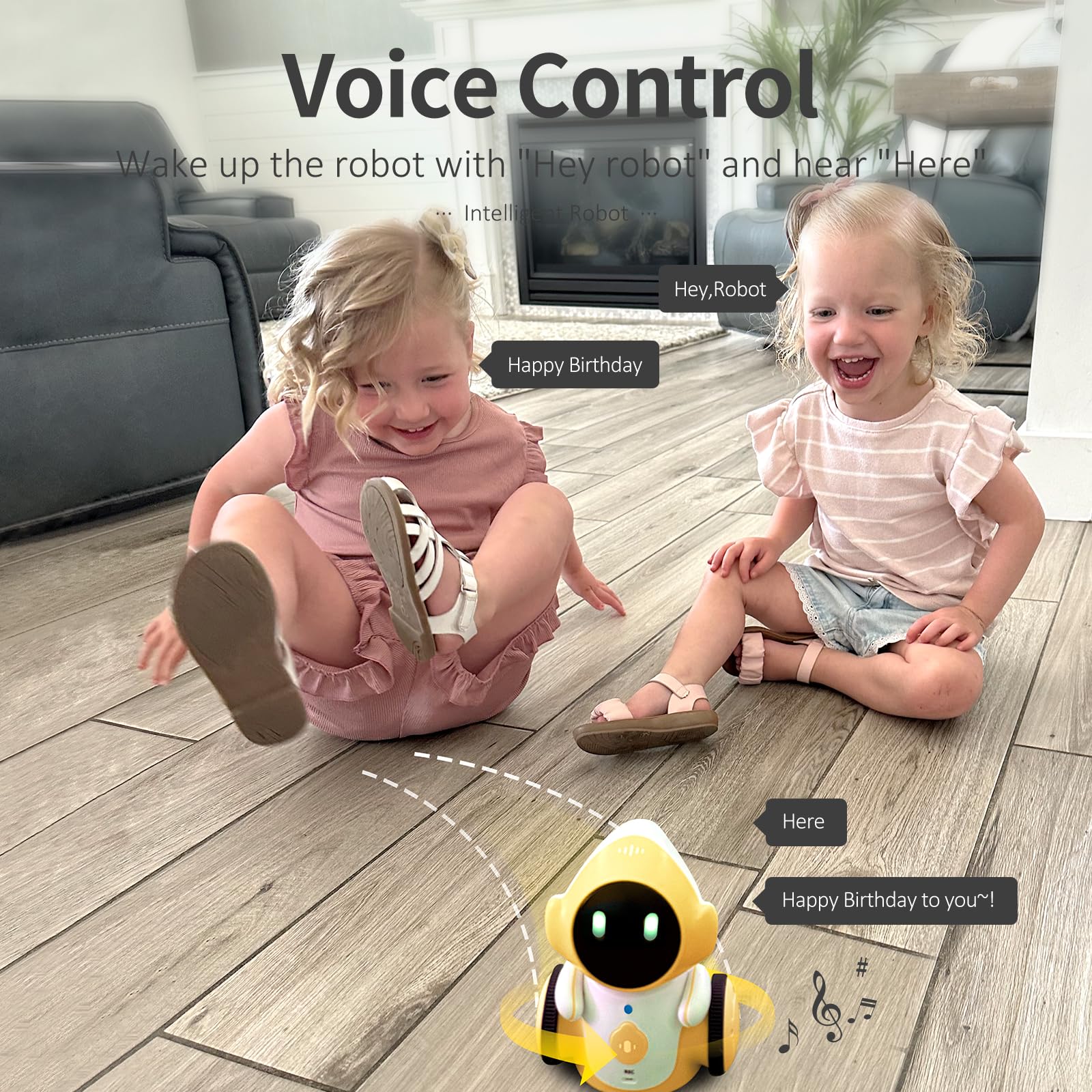 GILOBABY Rechargeable Smart Talking Robot Toy for Kids - Voice Controlled Touch Sensor, Singing, Dancing & Recording - Interactive Educational STEM Gift for Boys & Girls Ages 6+ (Birthday, Christmas, Playtime & Learning Activities)