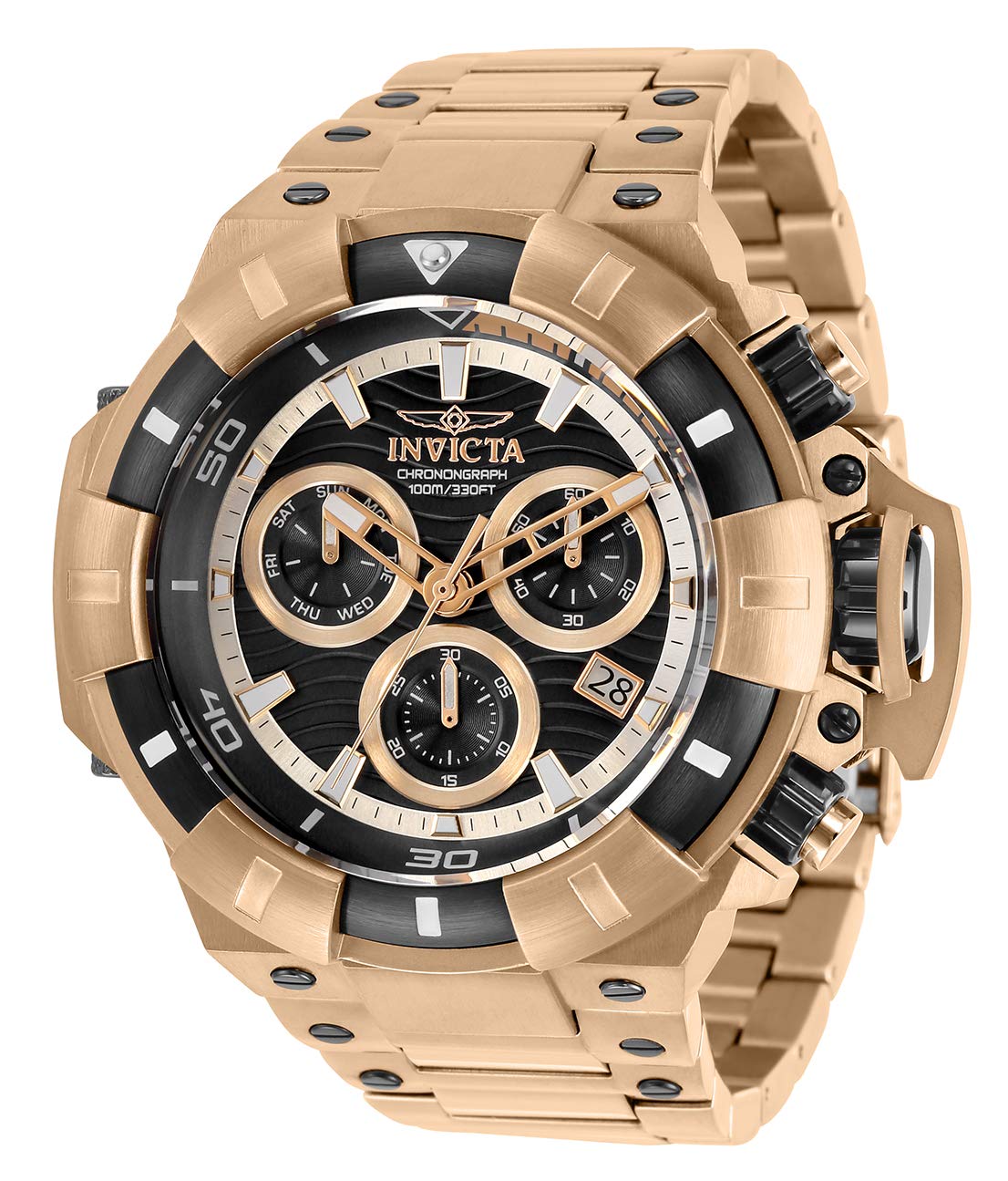 Invicta Akula 31873 Men's Quartz Watch - 52.5mm Stainless Steel Waterproof Wristwatch for Diving, Swimming & Outdoor Activities