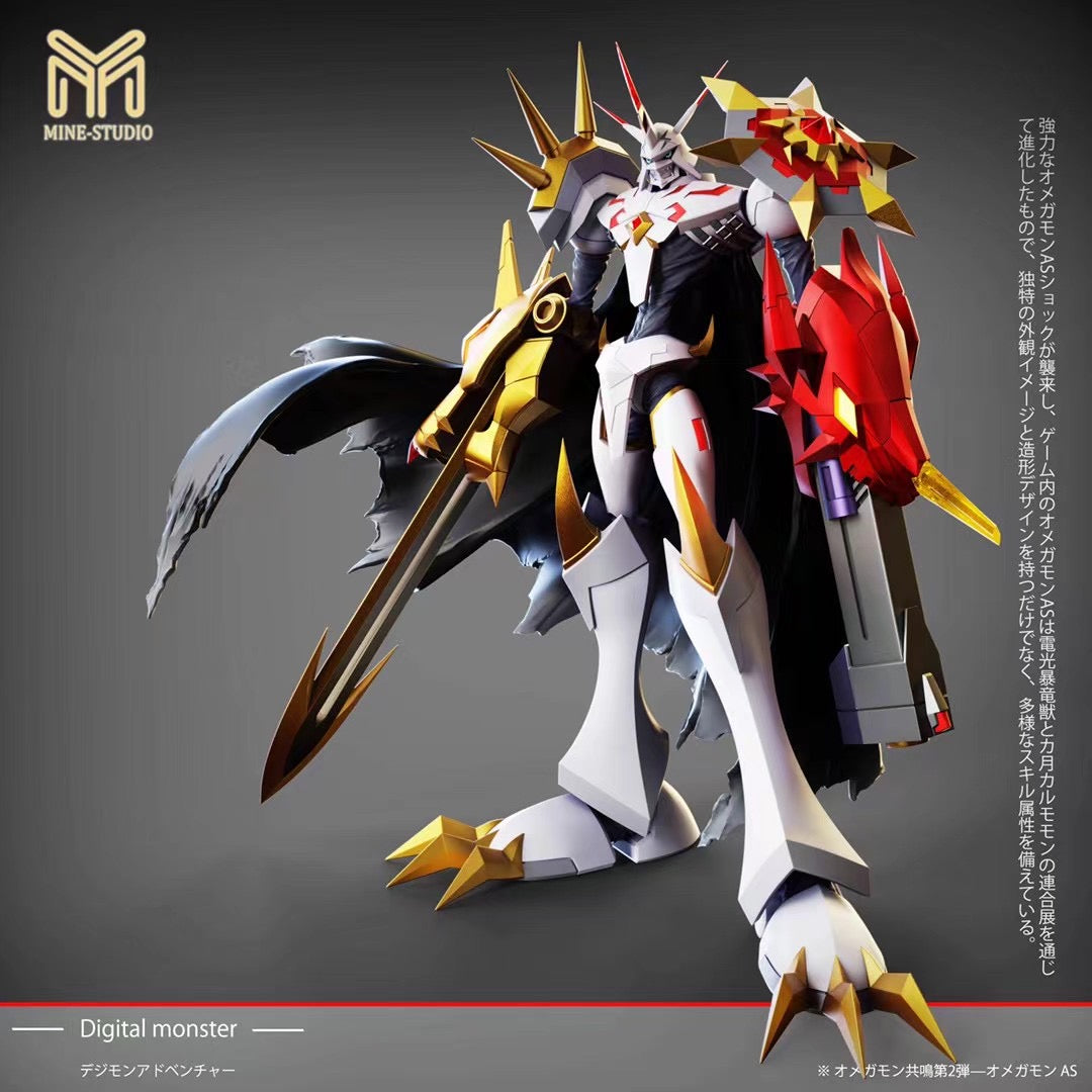 MINE Studio Omnimon (AS Form) - Digimon Action Figure | Collectible Anime Model for Fans & Gift for Digimon Lovers | Perfect for Display, Cosplay & Gaming Enthusiasts