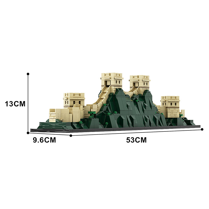 LEGO-Compatible MOC 29645 The Great Wall of China Building Set - 3000+ Pieces Extended Version for Adults & Collectors - Perfect for Home Decor, Gift & Display