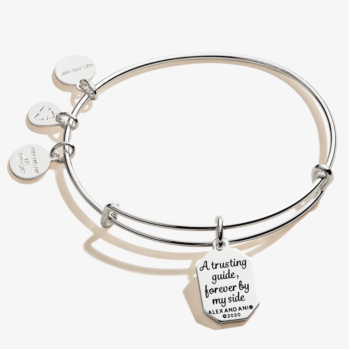 Trusting Guide Charm Bangle - Elegant Inspirational Jewelry for Women - Perfect Gift for Aunts, Sisters & Loved Ones | Ideal for Birthdays, Anniversaries & Special Occasions