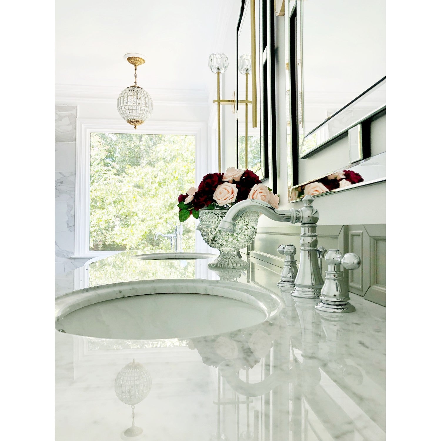 American Classic FSC1971ACL 3-Hole Widespread Bathroom Faucet with Pop-Up Drain - Polished Chrome Finish - Perfect for Modern Bathroom Renovations & Vanity Upgrades