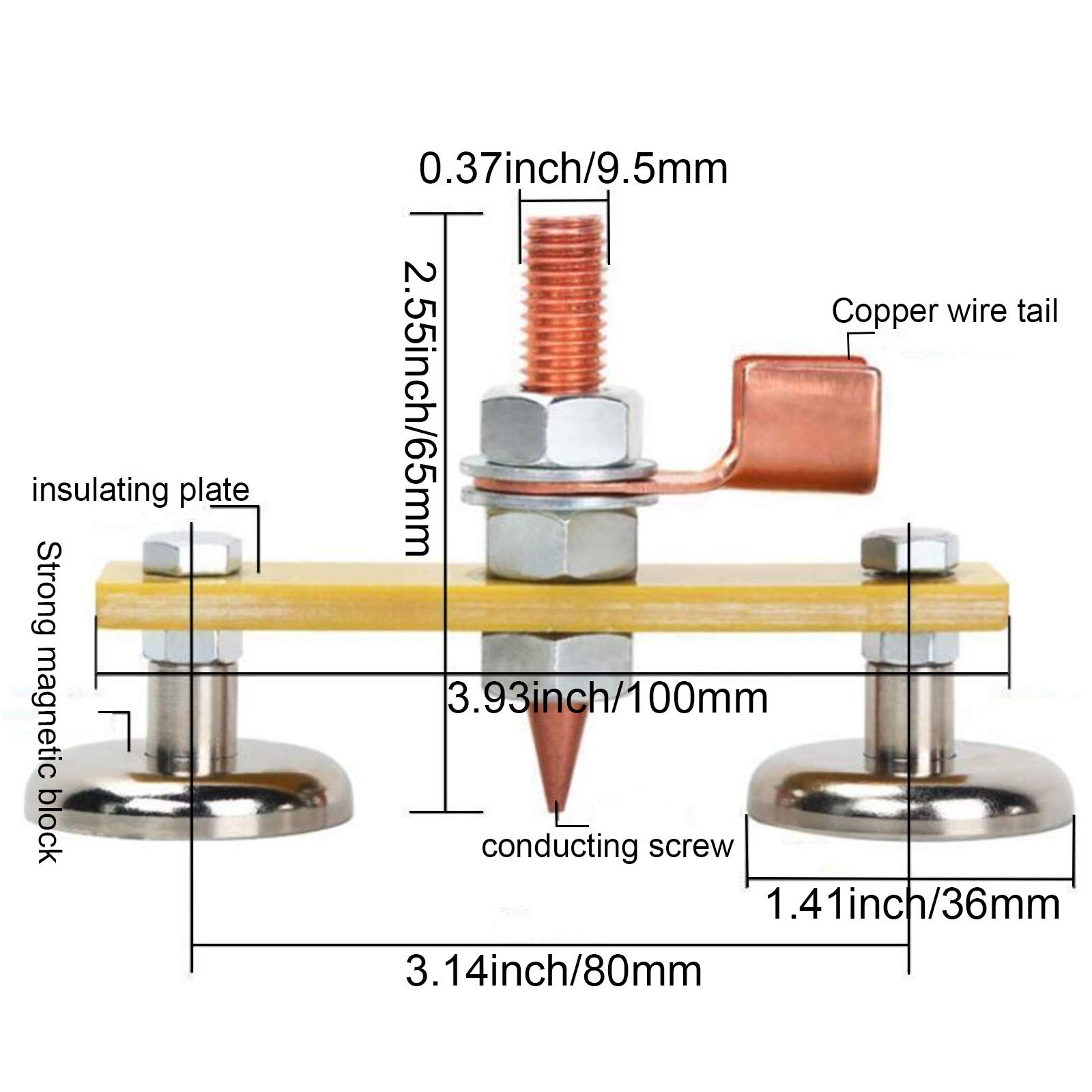 Double Head Welding Magnet Clamp - Strong Magnetic Support for Stable Welding Jobs