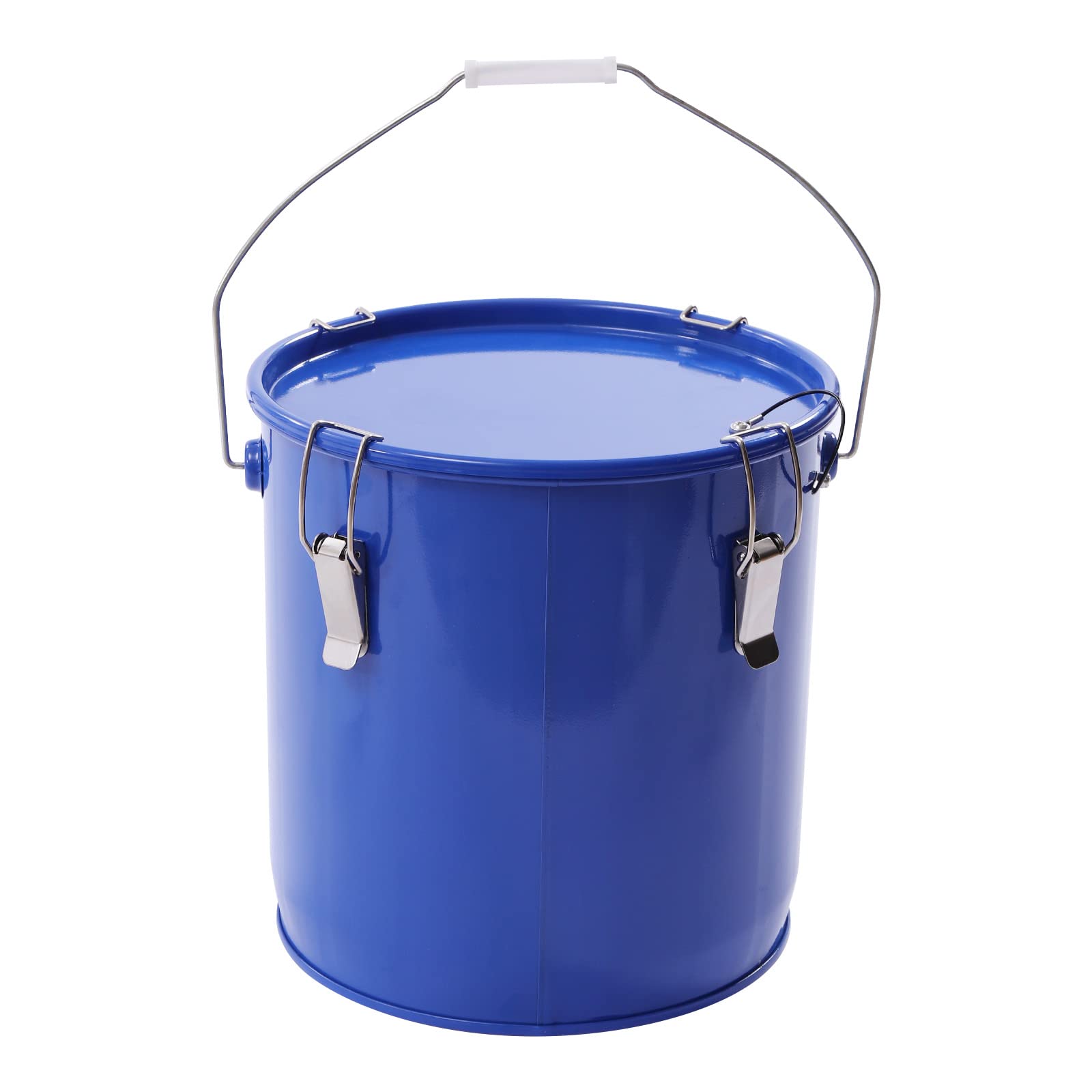 6 Gallon Fryer Grease Bucket with Lid Lock - Oil Disposal Caddy & Filter Pot for Hot Cooking Oil - Includes Filter Bag - Perfect for Restaurant, Food Truck & Home Kitchen Oil Recycling