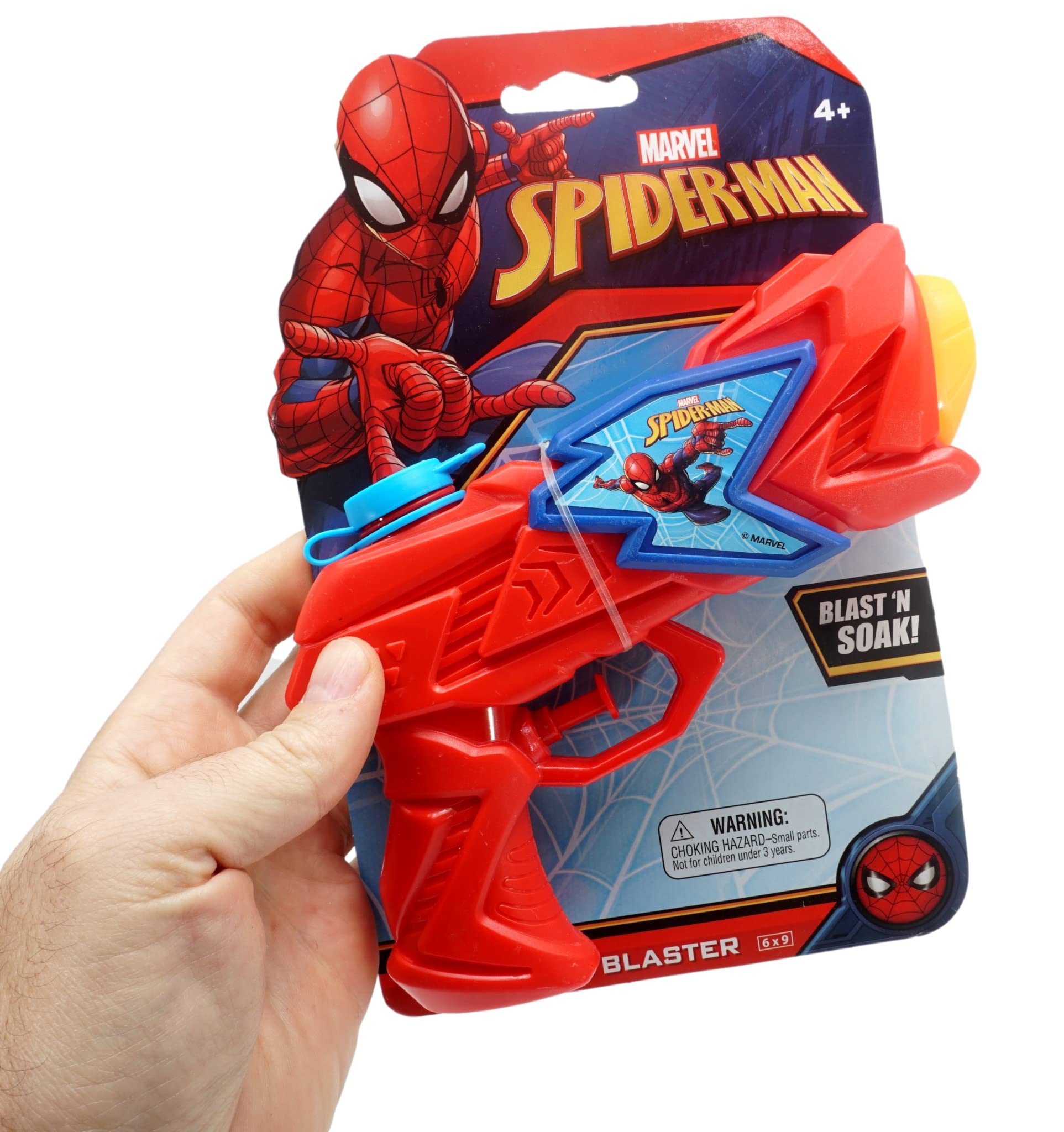 Marvel Spider-Man Water Blaster Toy Set - 24 Pack Red & Blue Superhero Water Guns for Kids & Adults - Fun Outdoor Pool Party, Beach, Summer Water Play Toys
