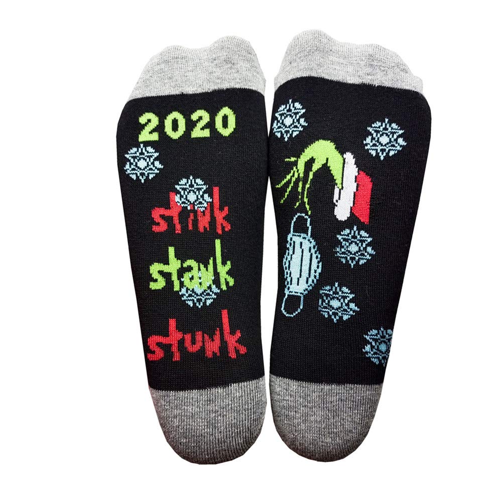 2020 Stink Stank Stunk Socks - Funny Christmas Socks for Men & Women - Perfect Gift for Holiday Parties & Stocking Stuffers