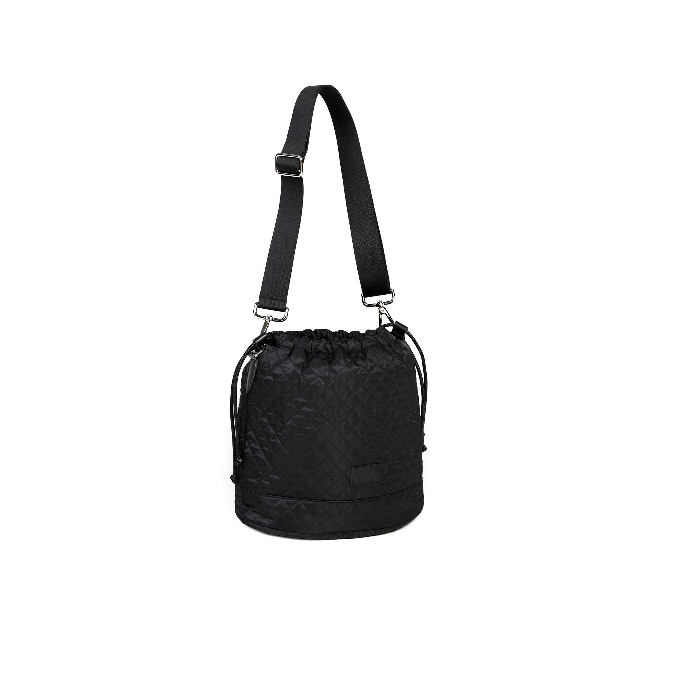 Eco-Friendly Vegan Crossbody Bag - Upcycled Italian Nylon Handbag for Women | Black | Perfect for Everyday Use, Travel & Sustainable Fashion