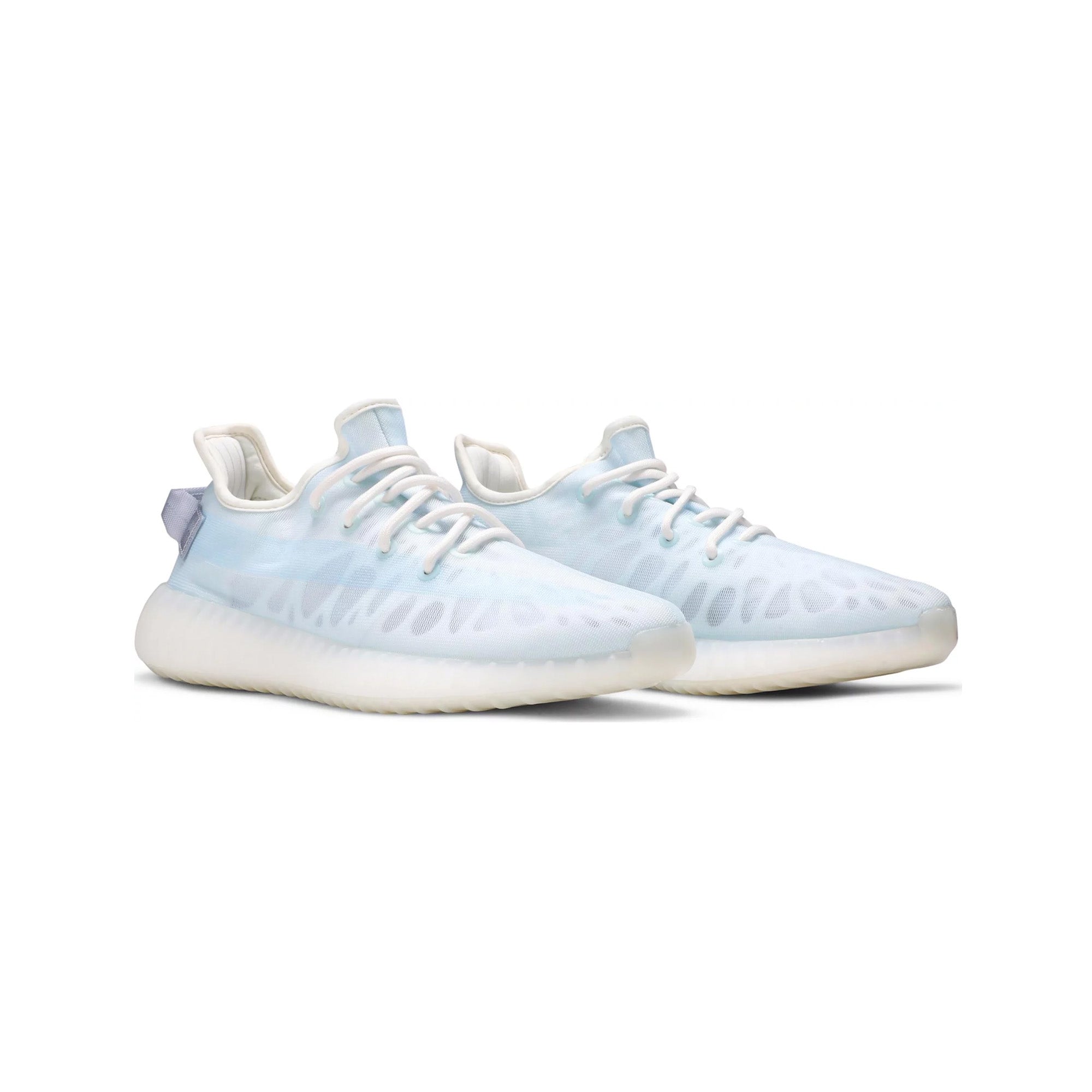 Adidas Yeezy Boost 350 V2 'Mono Ice' Sneakers - Men's Running Shoes 2021 Release | Comfortable Lightweight Athletic Footwear for Jogging, Gym & Casual Wear