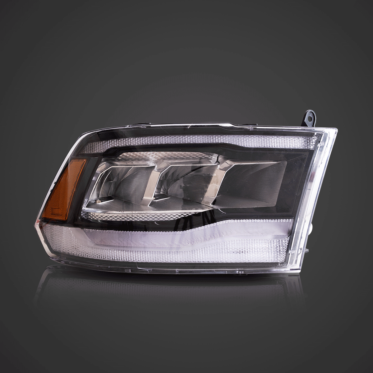 LED Headlight Assembly with Reflection Bowl for 2009-2018 Dodge Ram 4th Generation 1500/2500/3500 - High Visibility Lighting for Night Driving & Off-Road Adventures