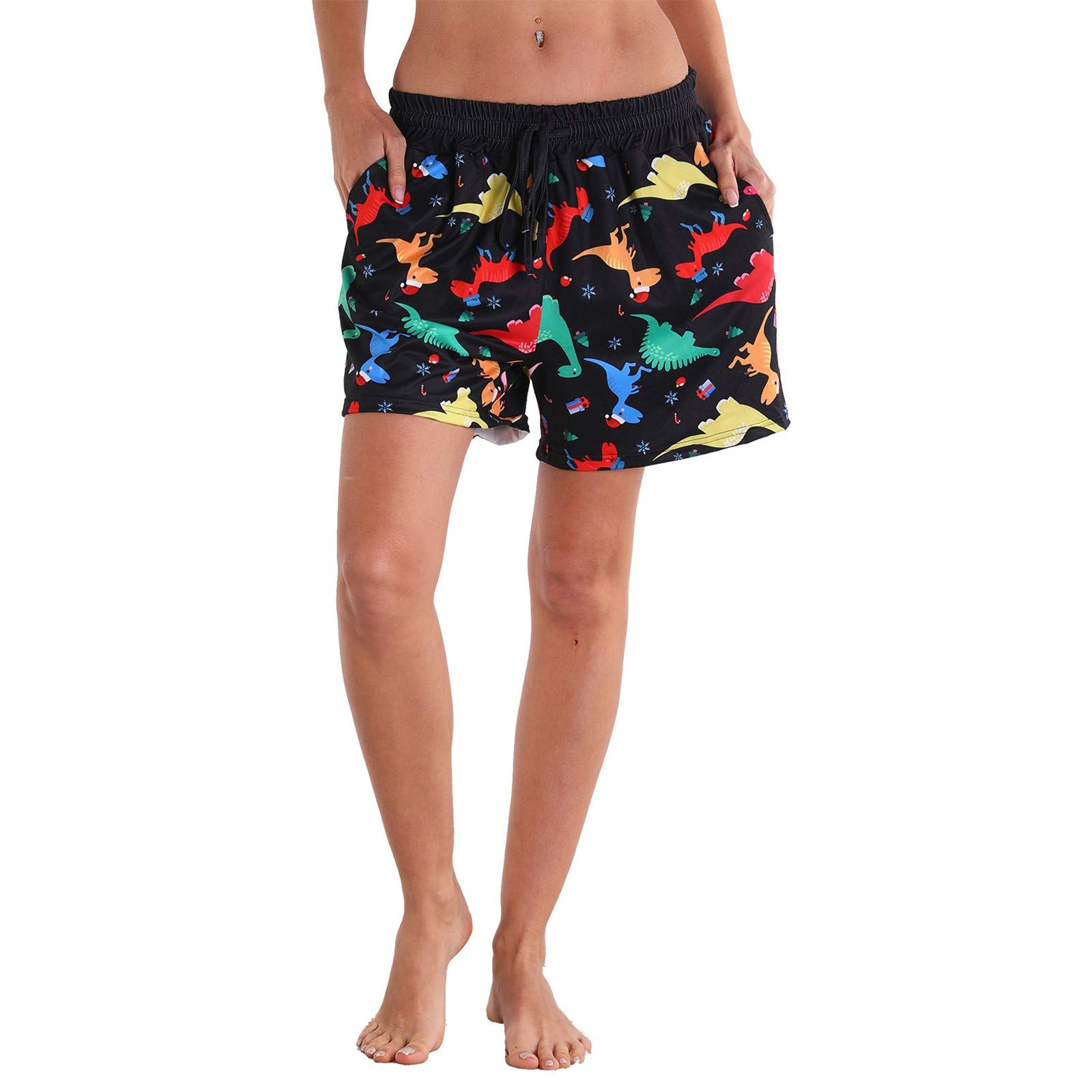 Women's Quick-Dry Yoga Shorts for Surfing, Beach, Fitness & Outdoor Sports - Comfortable Stretchy Workout Shorts for Ladies - Perfect for Yoga, Running, Gym & Casual Wear