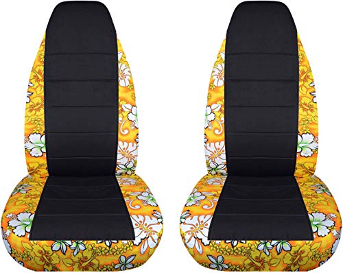 Yellow w Flowers and Black