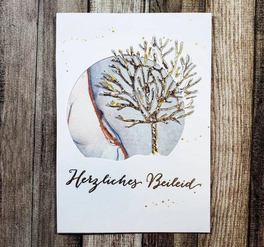 Tree Circle Frame Cutting Dies for DIY Scrapbooking, Card Making, and Paper Crafts - Perfect for Handmade Greeting Cards, Invitations, and Home Decor Projects