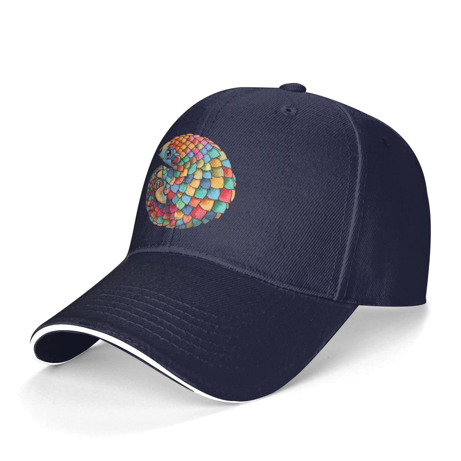Rainbow Pangolin Baseball Cap - Classic Adjustable Trucker Hat for Men & Women | Outdoor Sports, Hiking, Fishing, Casual Wear