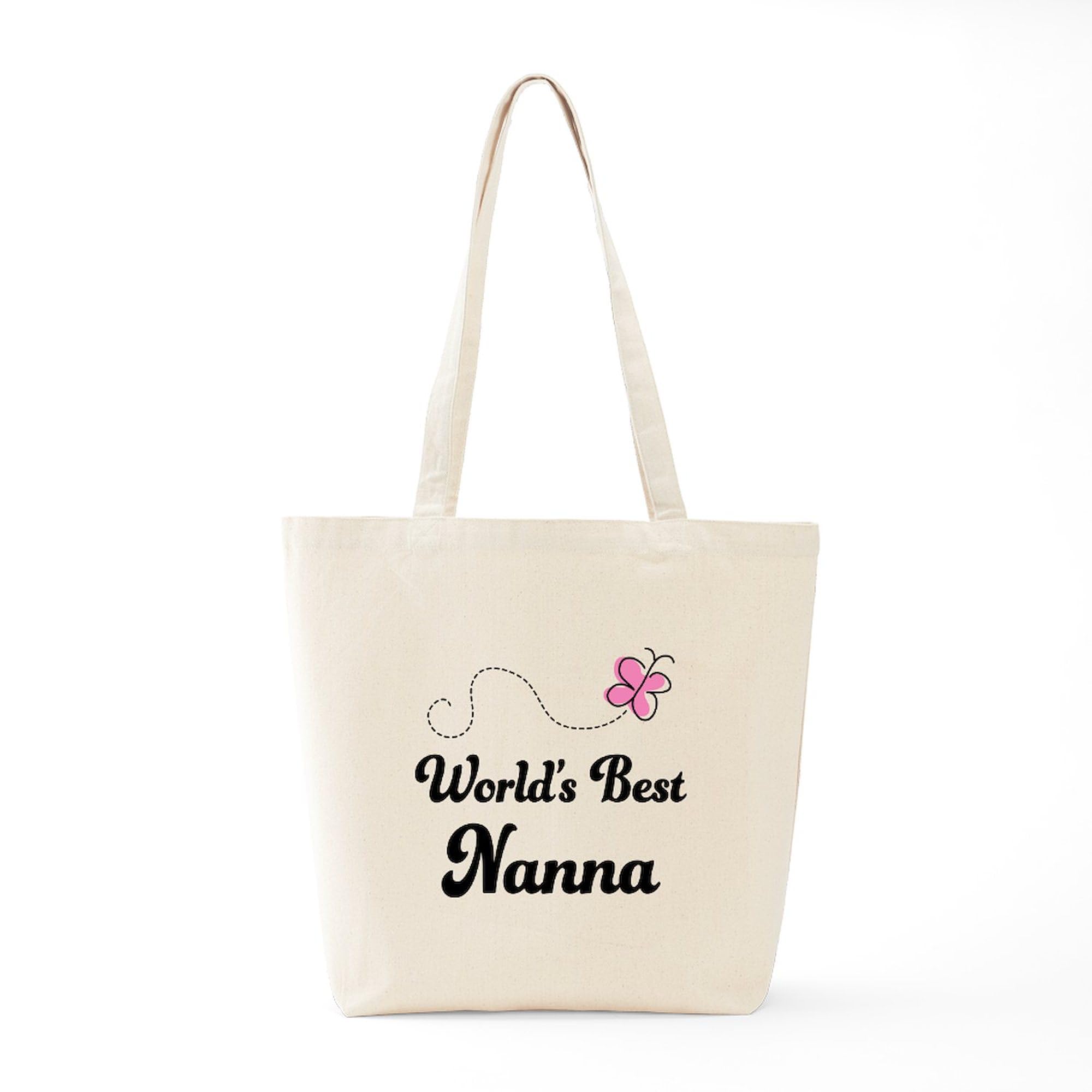 World's Best Nanna Tote Bag - Natural Canvas Reusable Shopping Bag for Groceries, Beach & Everyday Use | Eco-Friendly Gift for Grandmothers