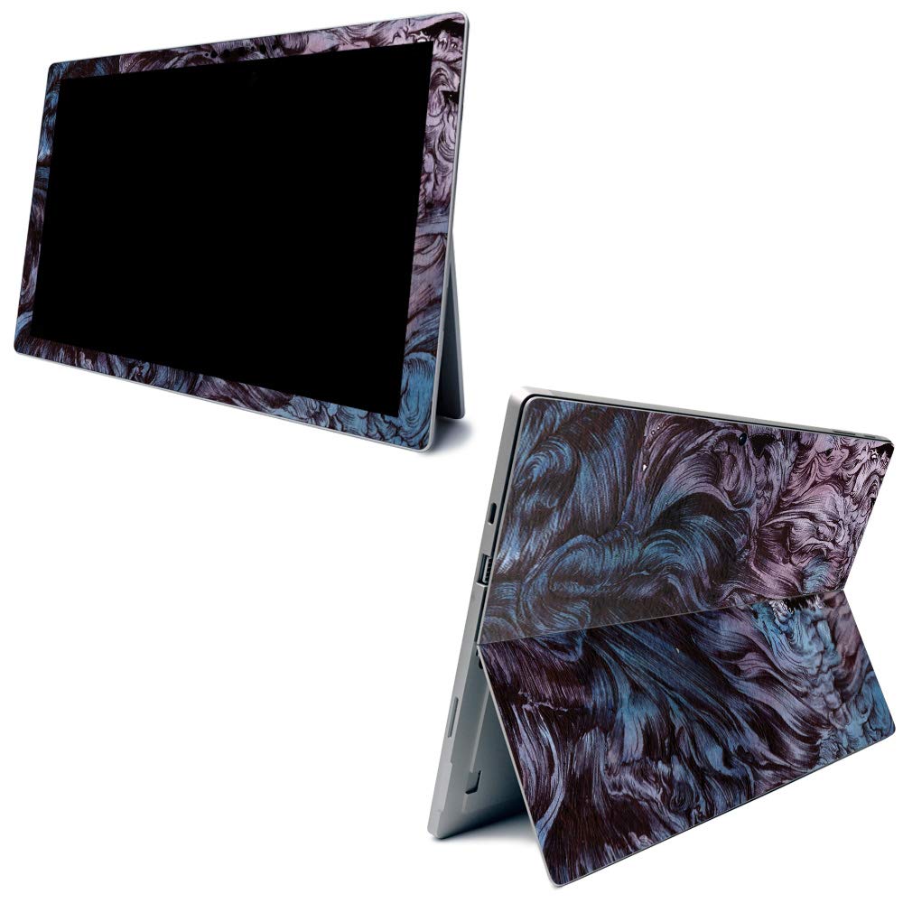 Premium Carbon Fiber Skin for Microsoft Surface Pro 7 - Durable Angry Ripple Design | Textured Protective Cover | Easy Application & Removal | Made in USA | Perfect for Work, Travel & School Protection