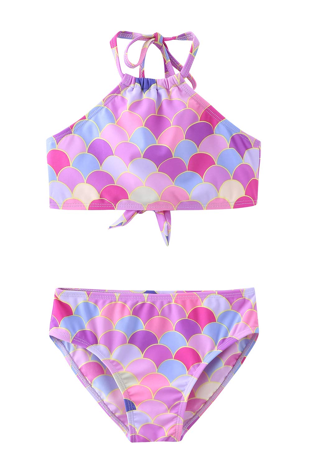 Pink Halter Bikini Set for Girls - Two Piece Swimsuits for Beach, Pool & Summer Vacation