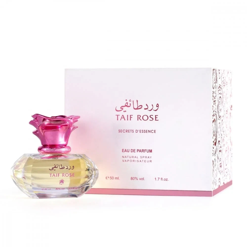 Taif Rose Eau de Parfum 50ml - Premium Floral Fragrance for Women, Long-Lasting Luxury Perfume for Special Occasions & Romantic Evenings